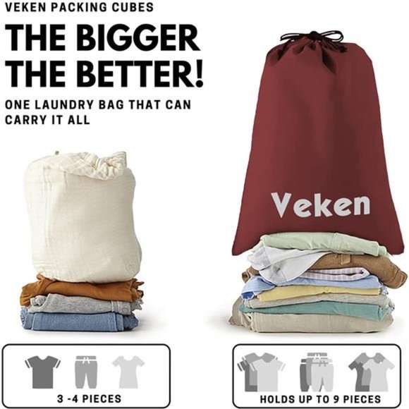 6 Pc Set Packing Cubes Luggage Packing Organizers for Travel Accessories - Picture 4 of 7